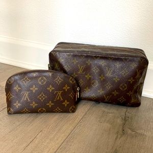 Two Vintage Louis Vuitton Cosmetic Bags